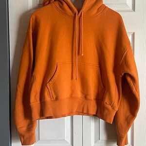 TNA cropped Orange Hoodie